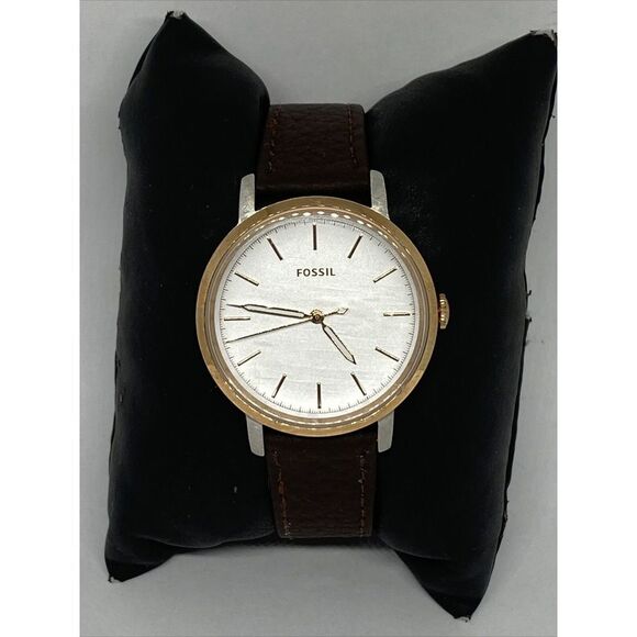 Fossil Neely ES4644 Women's Brown Leather Analog Dial Quartz Wrist Watch UC159 - Picture 1 of 12